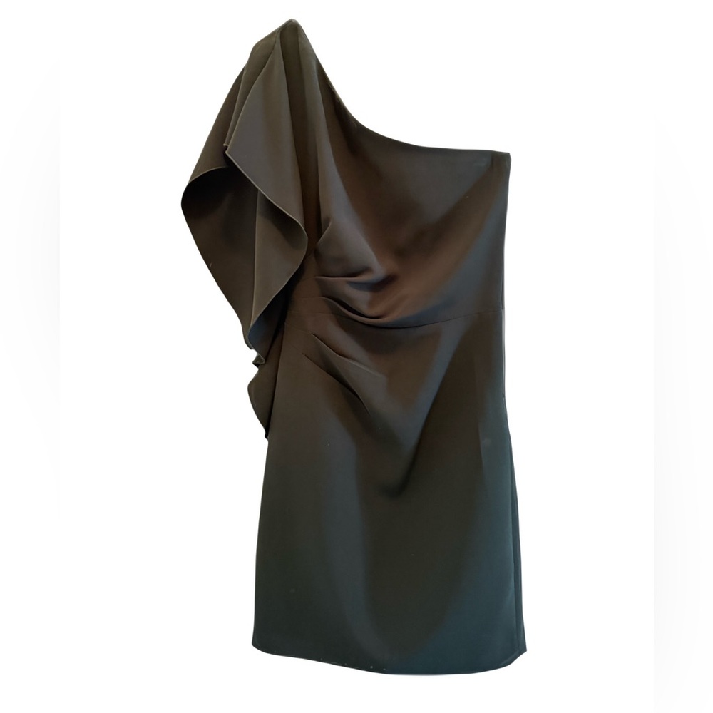 Black one shoulder dress, size 00 - Picture 2 of 4